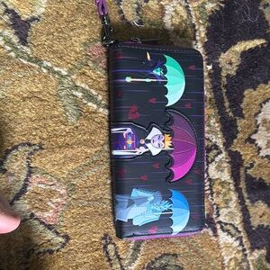 Disney Purple and Black Character Wallet